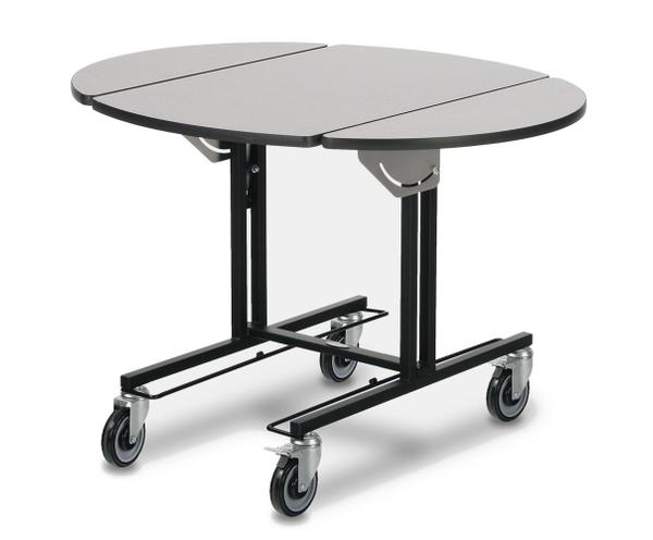 Room service table with hot box rails 4969