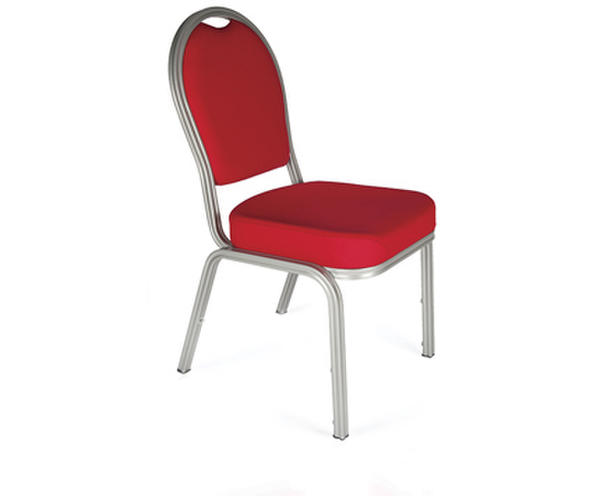 Red stackable banquet chair (lightweight aluminium)