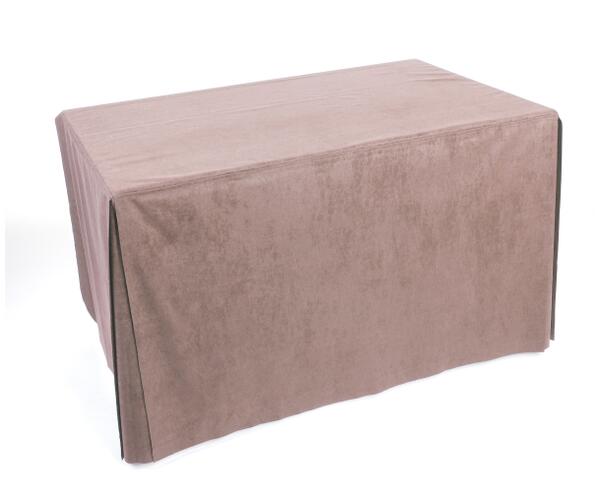 Conference cloth fitted drop cover on meeting room table - beige