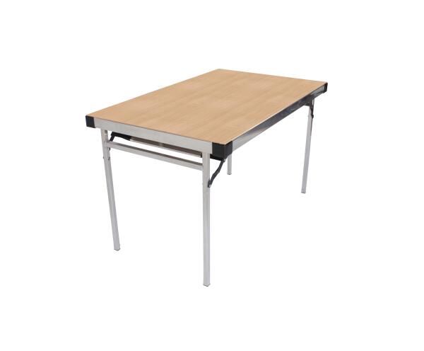 Alu-Lite Folding Table - Beech top, Natural frame