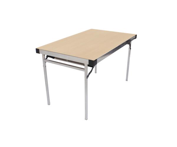 Alu-Lite Folding Table - Maple top, Natural frame